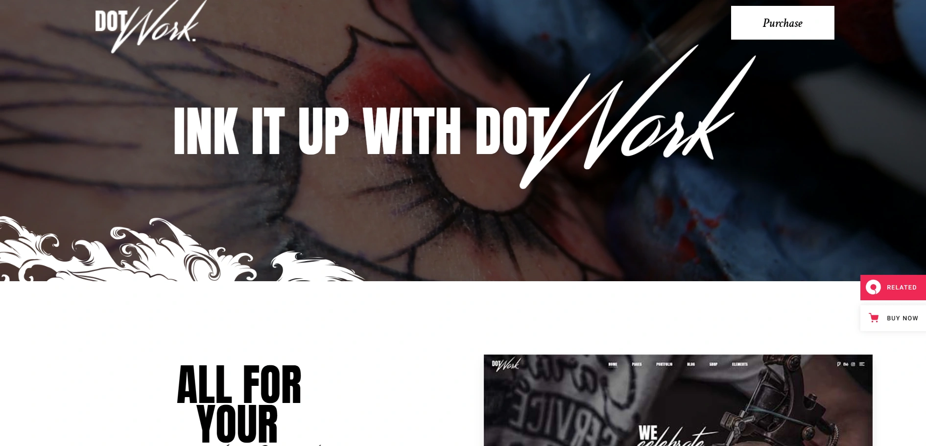 Dotwork WordPress theme
