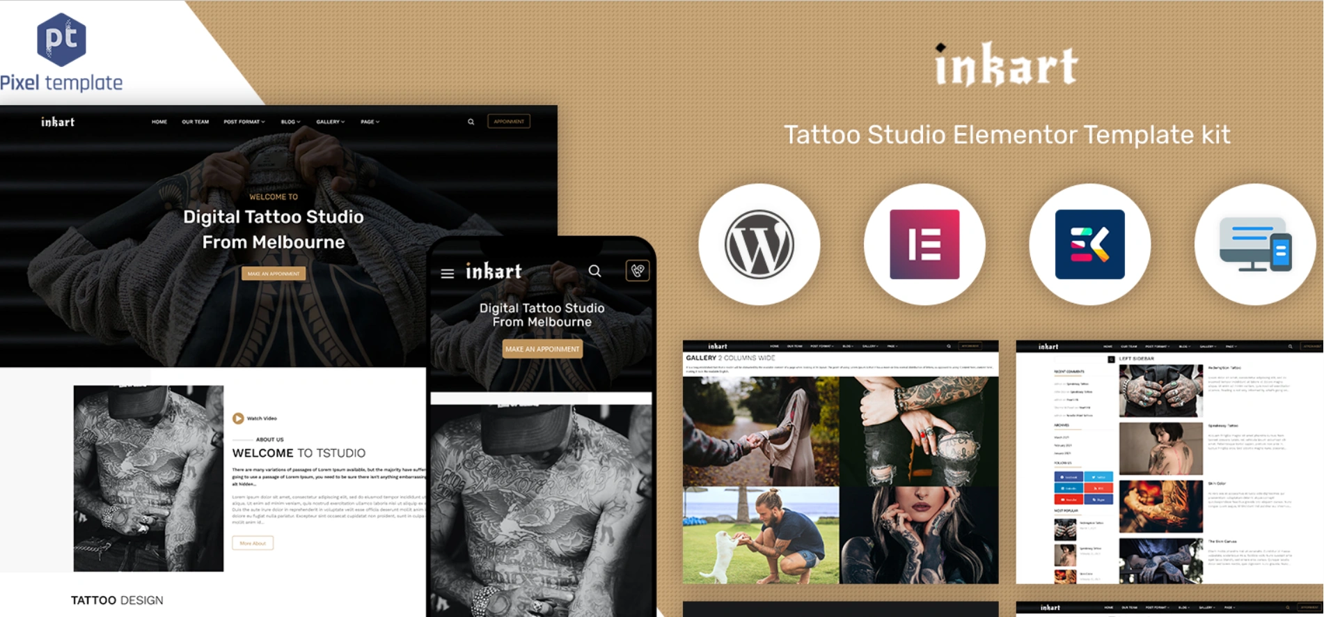Inkart WordPress theme