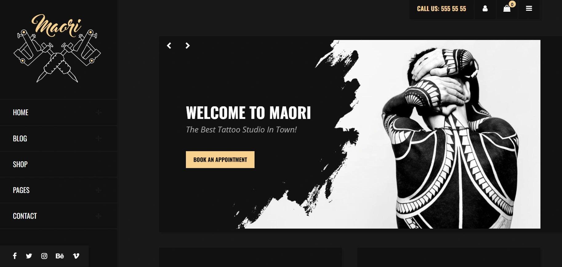 Maori WordPress theme