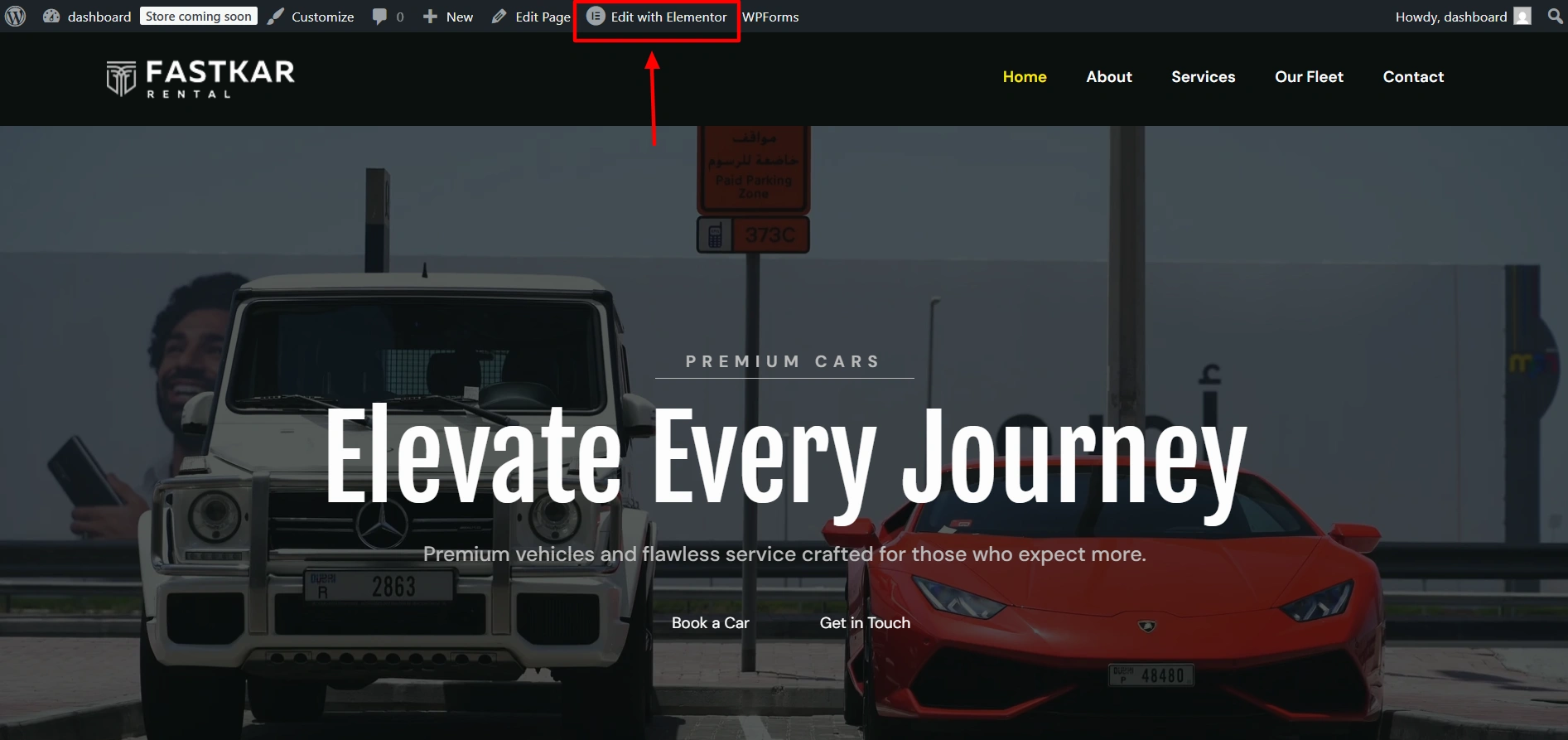 Elementor-based template