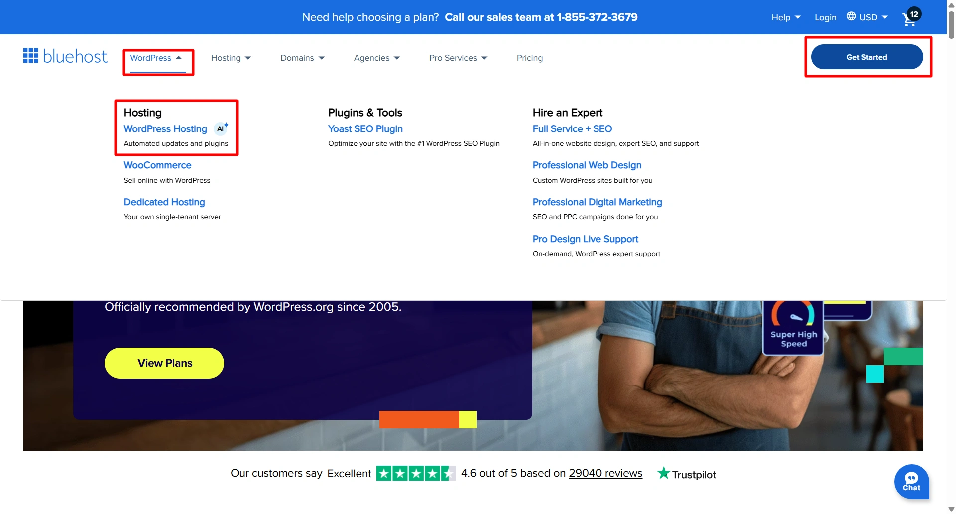 Bluehost web hosting