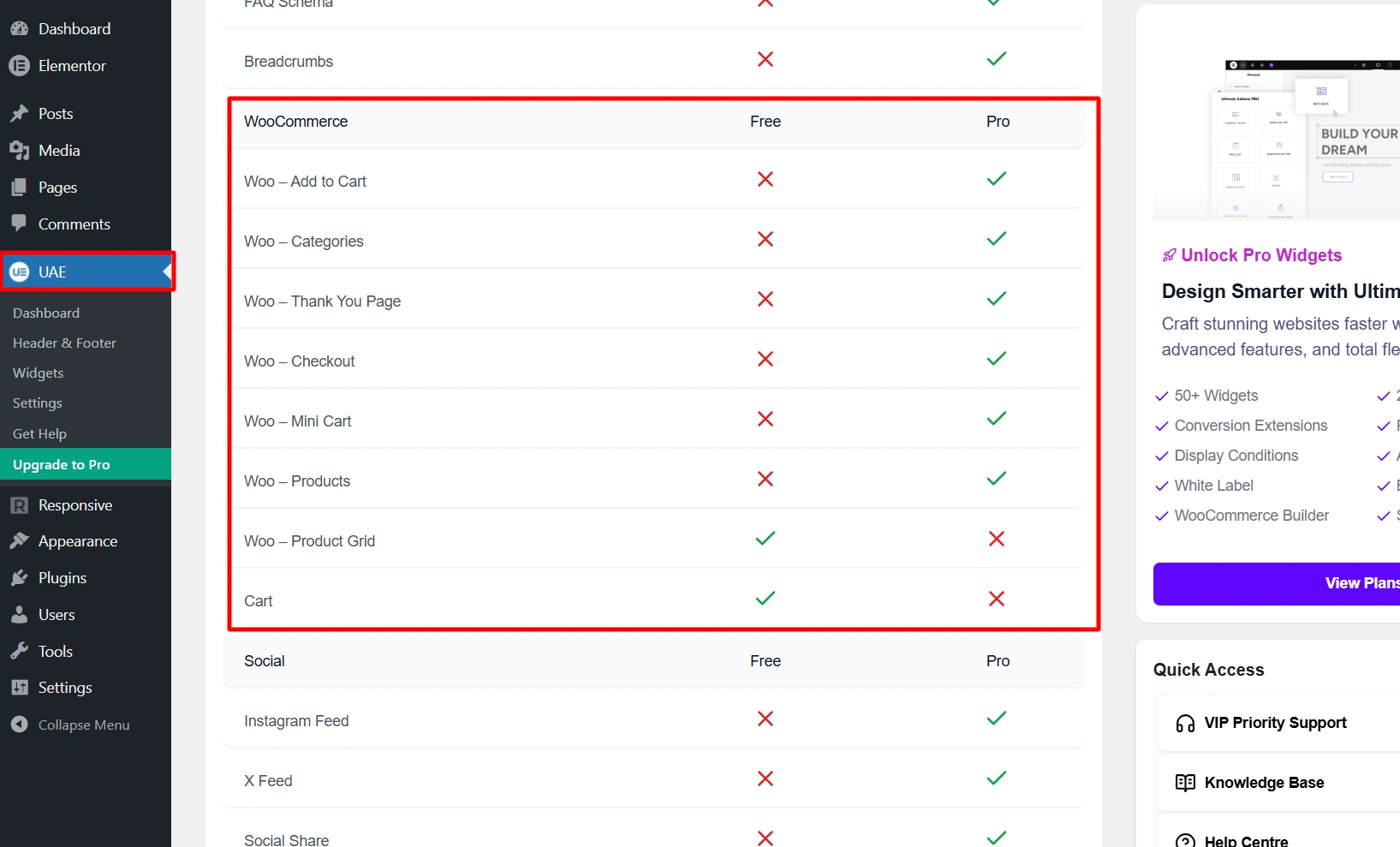 Woocommerce UAE widgets