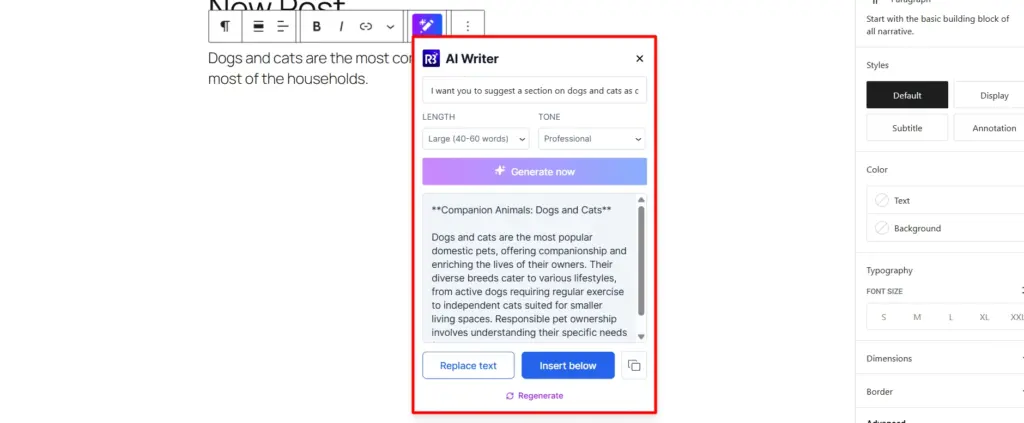 Adding new prompt for AI writer